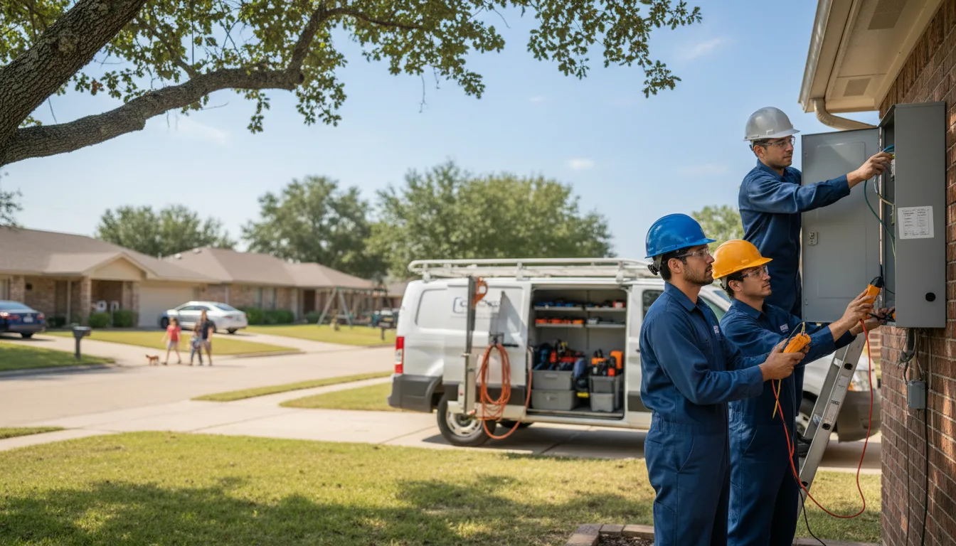 Certified electrician providing emergency electrical services in Valmeyer, IL